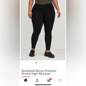 Torrid bombshell skinny jeans Black size 20